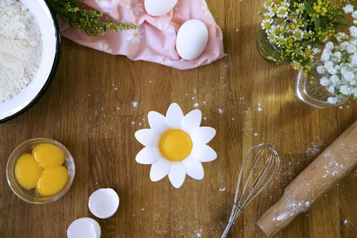 Miniatura 2 de Peleg Design Separador de huevos de plástico de margarita, divisor de yema de clara de huevo, utensilios de cocina, herramientas para hornear