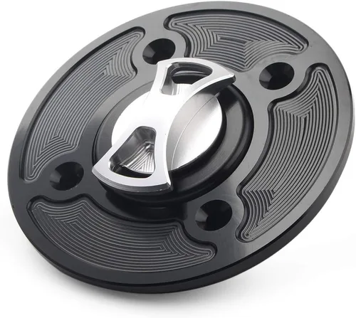 Miniatura 4 de 1 unids plata Keyless Twist off combustible tanque tanque cubierta para Kawasaki Ninja 400 650 Z900 Versys 1000