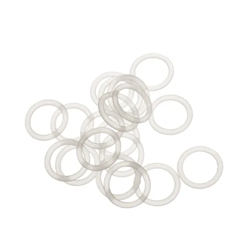 Miniatura 5 de Othmro 20 anillos de sellado de silicona planos blancos, 0.472 x 0.630 x 0.079 in (IDxODxTHK) junta tórica redonda para grifo, ducha, arandelas