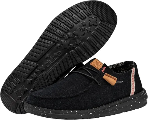 Miniatura 3 de Hey Dude Wendy - Zapatos de lona lavada para mujer Mocasines con cordones para mujer cómodos y ligeros