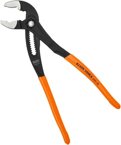 Miniatura 6 de Klein Tools D5057B Alicates ajustables de 7 pulgadas, alicates de bomba Klaw de ajuste rápido, diseño compacto con mordaza en V y dientes