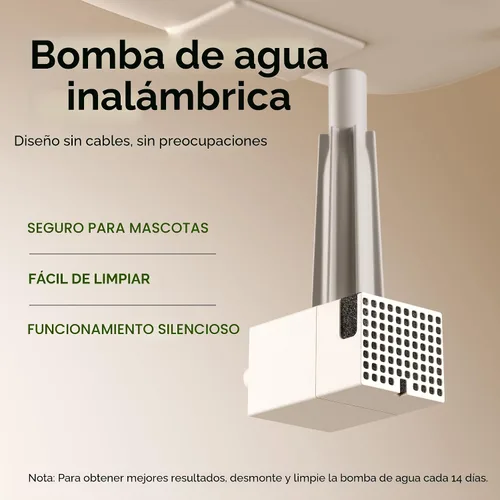 Miniatura 6 de PETLIBRO - Dockstream - Dispensador automático de agua potable para gatos, perros y mascotas, inalámbrico, que funciona con batería, con bomba