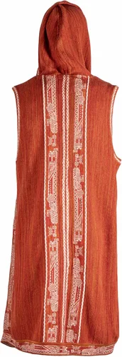 Miniatura 3 de CHEKANKA SAN Chaleco unisex KAN IvoryShedron Chaleco oversize de diseño mexicano con raíces étnicas