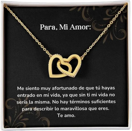 Miniatura 2 de Corazones Entrelazados - Me siento muy afortunado de que has entrado en mi vida