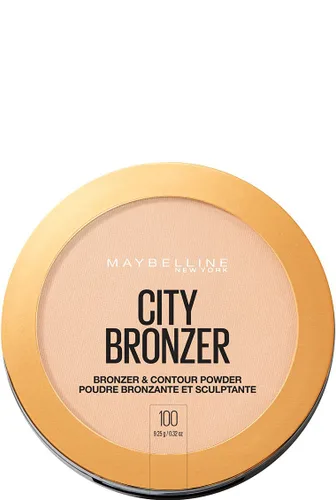Maybelline Maquillaje en polvo bronceador de la ciudad de Nueva York, bronceador y polvo de contorno, 100, 0.32 onzas CIUDAD BRONZR 100