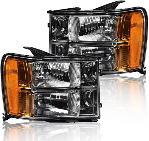 Miniatura 17 de GRAND ORANGE Par de faros delanteros compatibles con Toyota Tacoma 2005 2006 2007 2008 2009 2010 2011 lente transparente cromado carcasa ámbar