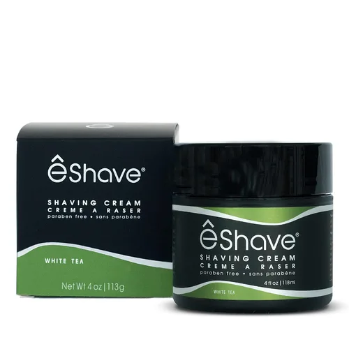 Miniatura 7 de eShave Crema de afeitar para hombres de 4 onzas, almendra, evita la irritación del afeitado y las quemaduras de afeitar, genera una rica espuma