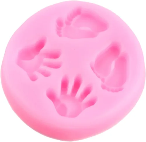 Miniatura 7 de Moldes de silicona para bebé, molde de fondant para pies de bebé, moldes de silicona para decoración de tartas, decoración de cupcakes, caramelo