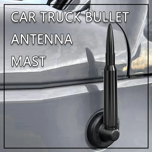 Miniatura 5 de Antena de bala para auto, camión, mástil de antena de bala para vehículo, antena de repuesto para automóvil compatible con Ford F150 F250 F350 Super