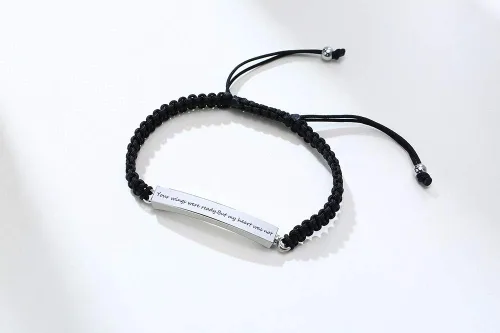 Miniatura 78 de Pulsera de urna personalizada para cenizas, recuerdos de joyería de cremación para mujeres y hombres, pulsera ajustable de cuerda tejida hecha a