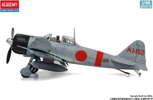 Miniatura 4 de Academy 12352 1/48 Armada japonesa Zero Ship Fighter Avión Tipo 21 Midway Battle Modelo de plástico