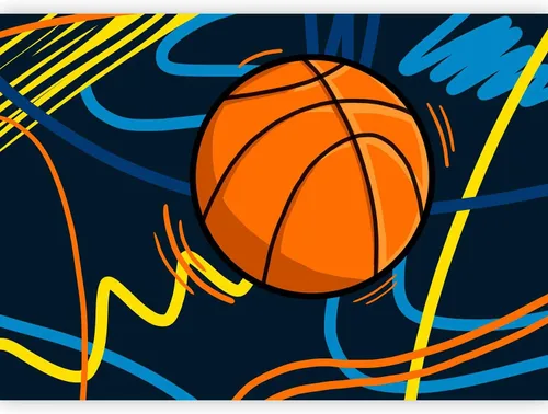 artgeist Wall Mural Basketball 79x55 in - Non-Woven Wallpaper Fleece Wall Decor Photo Print Picture Image Design Home Mural Hall Sport i-A-10010-a-a