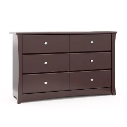 Miniatura 12 de Storkcraft Crescent - Cómoda de 4 cajones (negro) - Certificado GREENGUARD Gold, cómoda fácil de combinar para guardería y dormitorio de niños