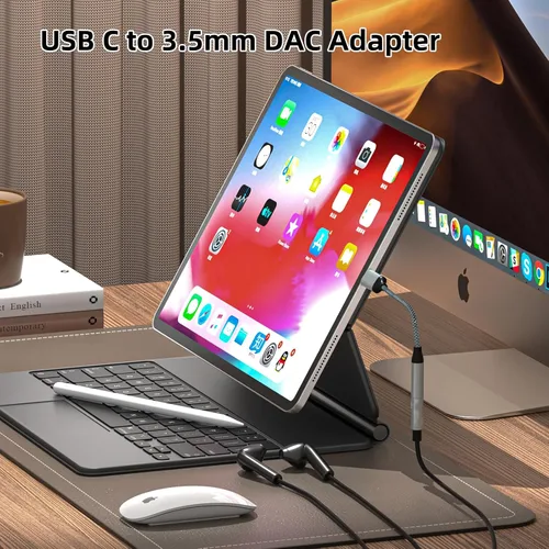 Miniatura 4 de TIPSEAN Adaptador USB C a 3.5mm Jack de Auriculares (Paquete de 2), Cable Dongle de Audio Aux USB-C para iPhone 17 Pro Max/17 Pro, 16/15 Pro Max
