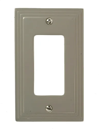 Miniatura 33 de Amerelle Steps - Placa de pared de metal fundido dúplex individual en níquel satinado