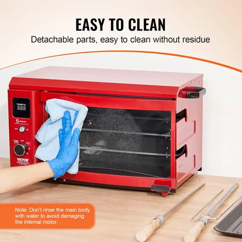 Miniatura 6 de VEVOR Shawarma Grill Máquina - 2 Cuerda Capacidad Barbacoa Pollo Shawarma Cocinador Eléctrico Asador Gyro Rotisserie Horno Doner Kebab Grill