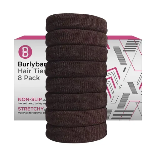 Miniatura 21 de Burlybands Lazos Grandes para Cabello para Cabello Grueso, Pesado o Rizado - Antideslizantes, Sin Daño, Coleteros Sin Costuras para Cola de Caballo