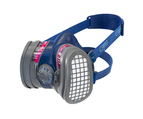 GVS SPR657 Elipse Máscara de perfil bajo con filtros para polvo, gases orgánicos y vapores, M/L