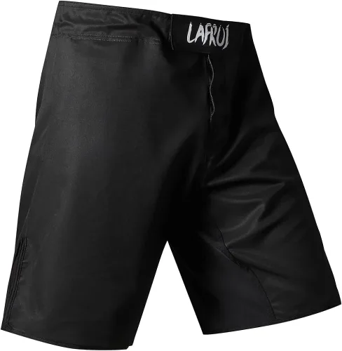 Miniatura 3 de LAFROI QJK01 - Pantalones cortos de boxeo para hombre con cordón y bolsillo
