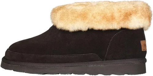 Miniatura 3 de Pantuflas de oveja para hombre, botines de tobillo para interiores y exteriores con espuma viscoelástica