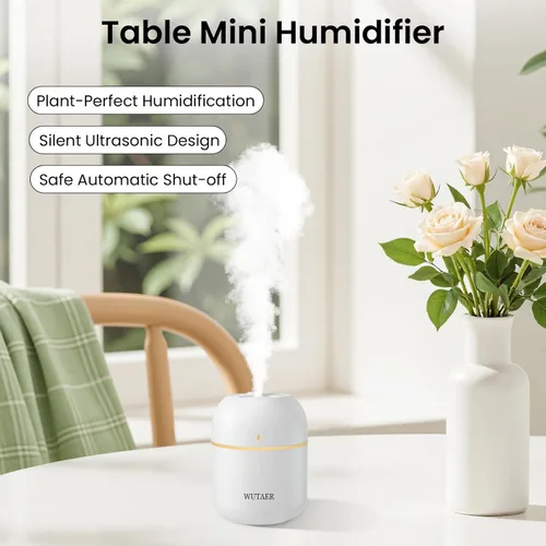 Miniatura 3 de Minihumidificador portátil, WUTAER humidificador USB de escritorio personal para automóvil, habitación de oficina, dormitorio, apagado automático, 2