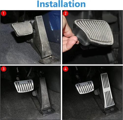 Miniatura 7 de TTCR-II Cubiertas de pedal para Hyundai Tucson Sonata y Kia Optima Sorento 2016-2025, pedales de freno para Santa Fe 2019-2025 y Sportage 17-25