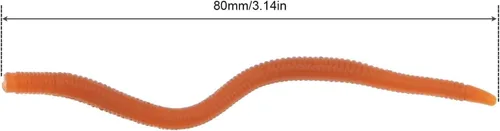 Miniatura 3 de 20pcs Bass Fishing Worms - Cebos y señuelos de plástico suave para pesca en agua dulce
