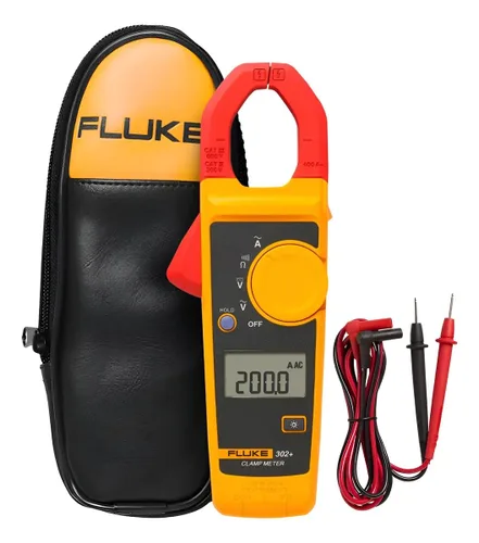 Miniatura 2 de Fluke 302+ Multímetro de Pinza Digital, Mandíbula de 30mm, Mide Corriente AC hasta 400A, Mide Voltaje AC/DC hasta 600V, Resistencia, Continuidad