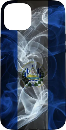 Miniatura 9 de Funda para iPhone 12/12 Pro Smoky El Salvador Bandera - Funda de Orgullo Salvadoreño Estilo Humo