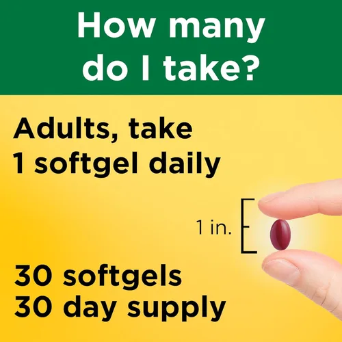 Miniatura 9 de Nature Made Suplemento de Vitamina D3 K2, 5000 UI (125 mcg) Vitamina D para Huesos, Dientes, Músculos y Apoyo Inmunológico, 30 Cápsulas Blandas