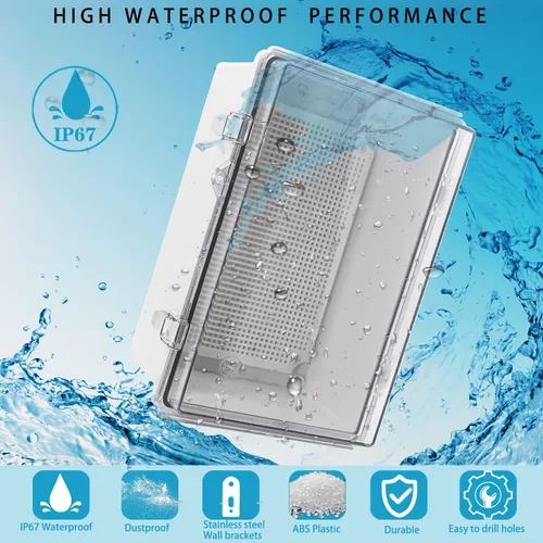 Miniatura 2 de Caja Eléctrica Impermeable para Exteriores Caja de Conexiones Resistente a la Intemperie IP67 Carcasa de Plástico ABS Caja de Proyecto