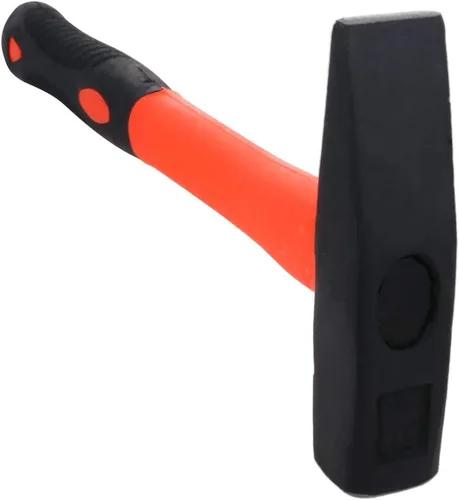 Miniatura 6 de Martillo de pein cruzado Martillo de herrero de 12 pulgadas, acero de alto carbono, cabeza oblicua cuadrada, martillo de reparación de electricista
