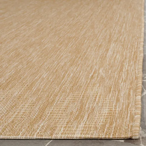 Miniatura 5 de SAFAVIEH Alfombra lavable para exteriores, colección Patio de 2.3 x 18 pies, natural y natural, no desprende pelusa y fácil de limpiar, ideal