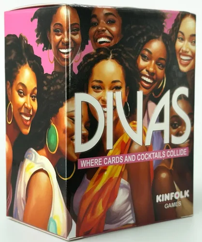 Kinfolk Divas Night Out Brinda por la noche de tus niñas con un animado juego de cartas para beber, compartir sorbos, desafíos y diversión enérgica
