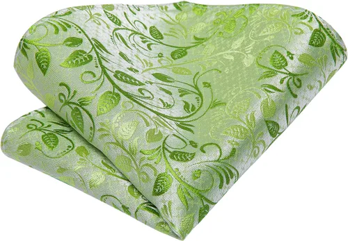 Miniatura 249 de Hi-Tie Corbatas de seda para hombre, diseño de cachemira a rayas, con bolsillo, gemelos cuadrados, conjunto formal de negocios