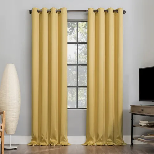 Miniatura 25 de Sun Zero Nordic - Juego de 2 paneles de cortinas con ojales de grado teatral extremo 100% opacas, 104" x 96" (2* 52" x 96"), cortinas opacas blanco