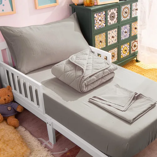 Miniatura 24 de NTBAY Juego de edredón Twin con sábanas, juego de ropa de cama Twin suave y transpirable de 5 piezas, cama Twin en una bolsa, juego de edredón Gris