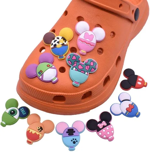 Miniatura 2 de 10 dijes de zapatos para zapatos de cocodrilo pulseras accesorios de pulsera dijes de PVC para decoración de recuerdos de fiesta zuecos y regalos