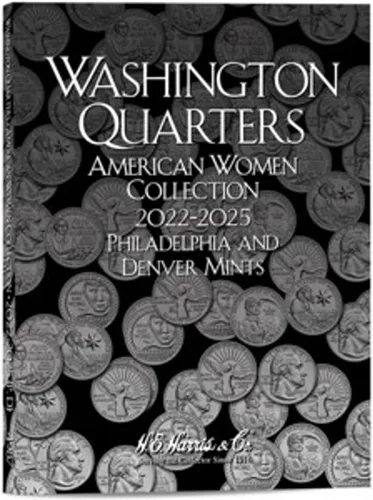 Miniatura 26 de H.E. Harris & Co. US Washington Quarter Carpeta de monedas de cuatro volúmenes 1932 – 1998# 2688.2689.2690.2691 Conjunto de cuatro volúmenes