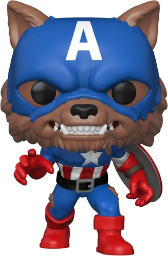 Miniatura 2 de Funko Pop! Marvel: Año del Escudo - Capwolf, exclusivo de Amazon Funkon