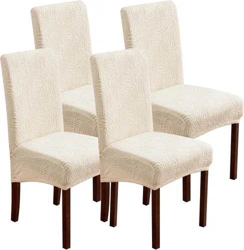 Miniatura 32 de Fundas para silla de comedor, Fundas para sillas de comedor elásticas Parsons, Protector para sillas de comedor y cocina, Extraíbles, Lavables