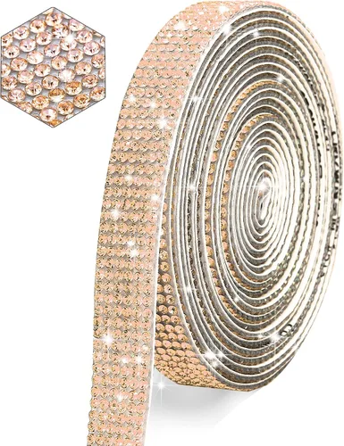 Miniatura 13 de Tiras negras autoadhesivas con diamantes de imitación y cristal, cinta de brillo con diamantes de 2 mm para manualidades artísticas, boda, Navidad