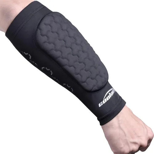 Miniatura 10 de COOLOMG Almohadilla de antebrazo de fútbol con agarres de palo acolchada para antebrazo para adultos y jóvenes