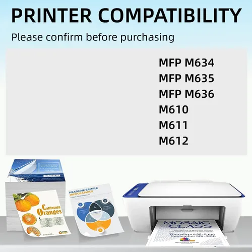 Miniatura 2 de Cartucho de tóner de alta capacidad remanufacturado 147Y W1470Y de repuesto para impresora HP M610 M611x M611 M612dn MFP 635h 635fht Flow MFP M636z