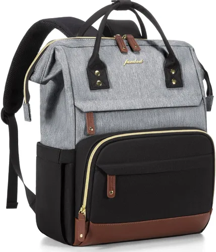 Miniatura 10 de Focdod - Mochila para mujer de 15.6 pulgadas: mochila para computadora portátil, bolsas de trabajo, mochilas con cargador USB, mochila escolar