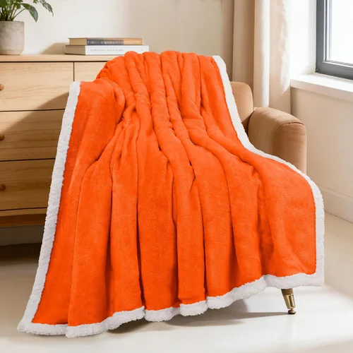 Miniatura 18 de Beautex Manta de Vellón Sherpa Beige Crema, Manta Suave y Esponjosa de Franela y Felpa, Manta Acogedora y Suavísima para Sofá, Cama y Adultos