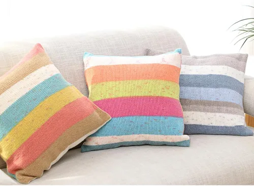 Miniatura 9 de Hilo de color de algodón para tartas, hilo multicolor arcoíris para tejer y tejer a ganchillo, 2 bolas de 7.05 oz, 45% algodón, 55% acrílico, hilo