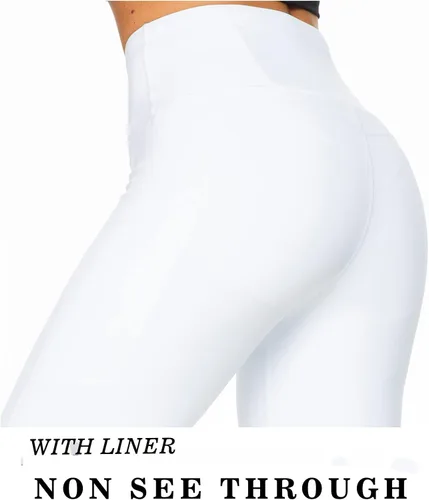 Miniatura 3 de Kcutteyg Pantalones de yoga para mujer con bolsillos, leggings de cintura alta, para entrenamiento, deportes, correr, pantalones deportivos