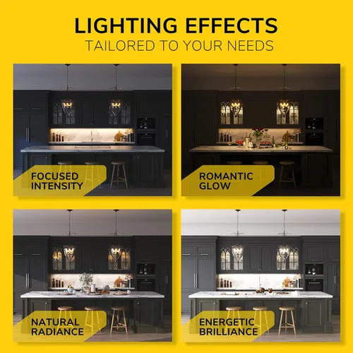 Miniatura 6 de Luz LED GetInLight, regulable, con certificación ETL, para debajo de los armarios, con 3 niveles de color: blanco cálido 2,700 K, blanco suave 3,000