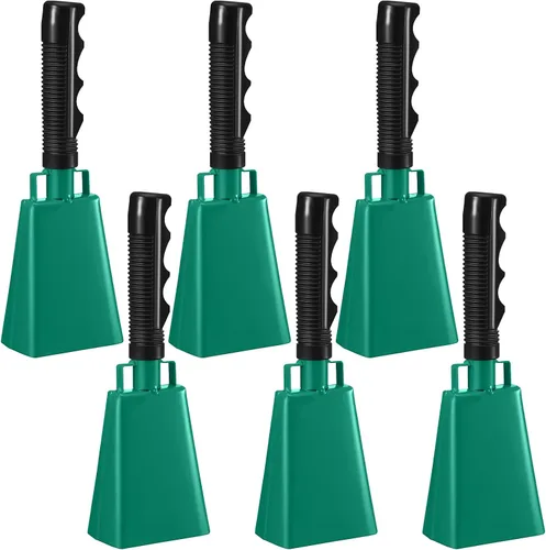 Miniatura 13 de 6 Pcs 10 Inch Cowbell with Handle Cheering Bell for Sports Events Large Noise Makers Cow bells Loud Cowbell Bulk for Football Games Party Chimes